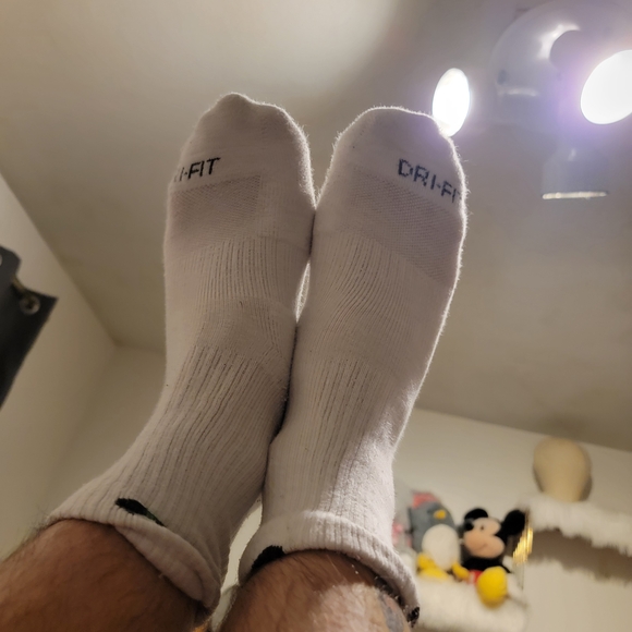 Nike White Heavily Worn Crew Socks - Picture 2 of 7